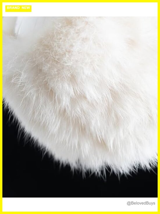 Genuine Rabbit Fur Headband 2-in-1 Snood Winter Neck Warmer Ear Warmer One Size